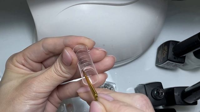 Выкладной френч. Короткий квадрат на верхние формы. 2 способа выкладки Нложа смотреть онлайн