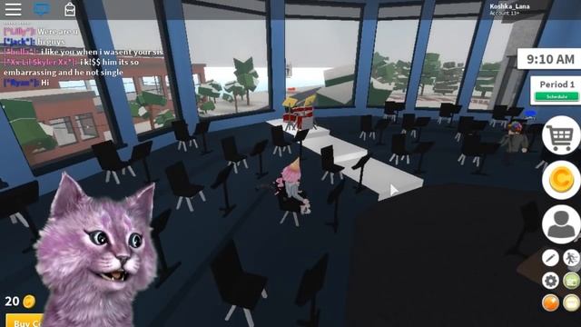 ШКОЛА ТАНЦЕВ В РОБЛОКСЕ ROBLOX Highschool КОШКА ЛАНА танцует на уроках смотреть онлайн