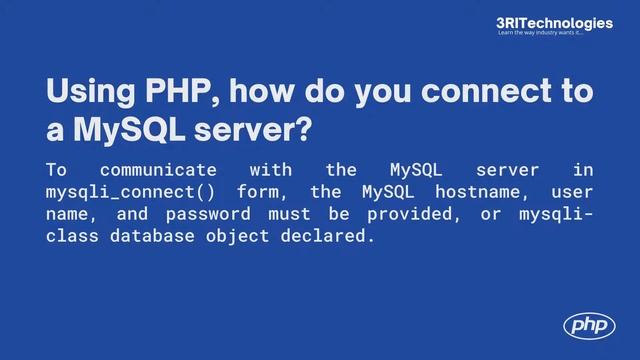 PHP Interview Questions and Answers for Freshers | PHP Tutorial | 3RI Technologies
