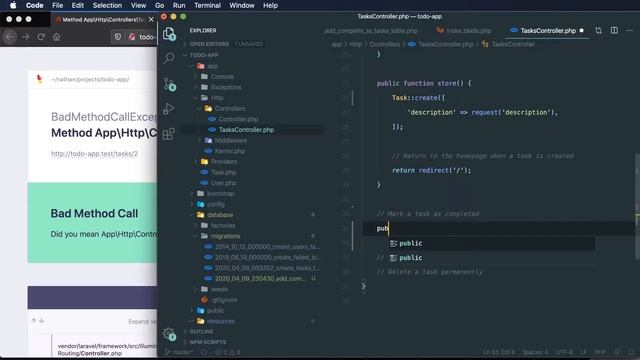 Laravel Tutorial for Beginners Step by Step: Todo App 6/8