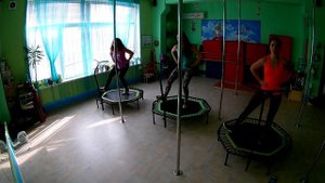 фитнес-батут, танец "Катюша"
