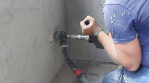 Дрель алмазного сверления с микро ударом Caiken 916.  В реальном времени.
