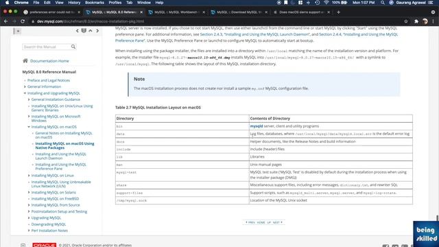 How to install MySql Server and MySql Workbench in macOS?