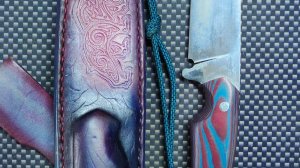 Результат работы над ножом от неизвестного мастера из неизвестной стали.