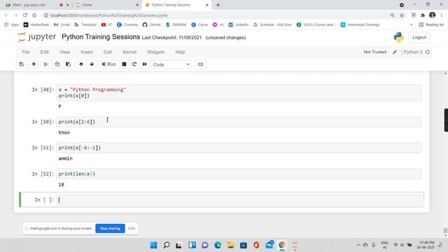 Python Training Program Session 13  (Part 2) || Python Strings || String Methods