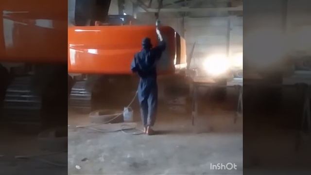 покраска эксковатора хитачи смотреть онлайн