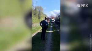 В Брянской области из-за взрыва сошел с рельсов грузовой поезд