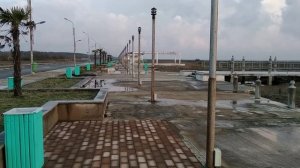 Грузия Поти...набережная на Малтакве, застройка пляжа, постройки и другие сооружения 2019