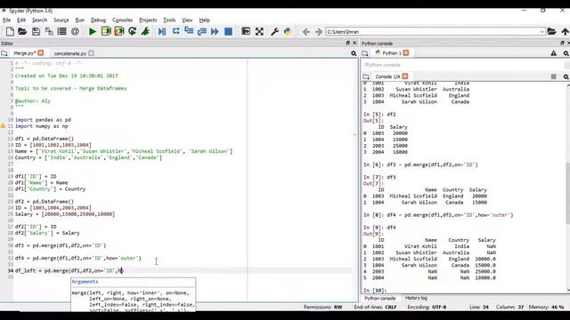 Python Pandas Tutorial | How to Join and Merge Pandas Dataframe?
