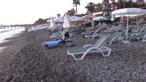 Турция, Алания, Окурджалар, вечерний пляж / Turkiye, Alanya, Ocurcalar, evening beach