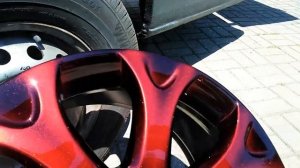 Покраска дисков с плавным переходом в два цвета