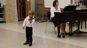 Nicholas On Violin: Kreutzer Etude No. 37, Bach Concerto A MInor