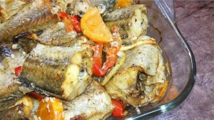 Сочный минтай с овощами в духовке. Очень вкусный ужин для всей семьи