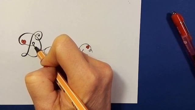 Как написать имя ДАША?красиво. Красивый почерк для открытки или поздравления.