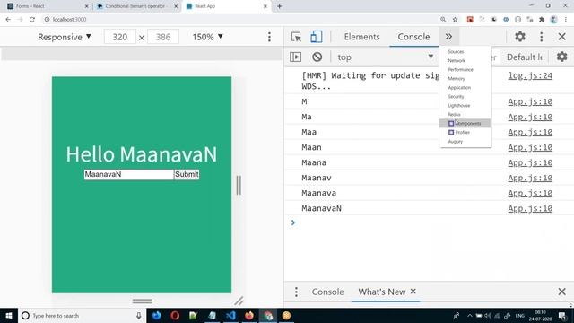 React JS Forms | #14 React JS Tamil Tutorial for Beginners