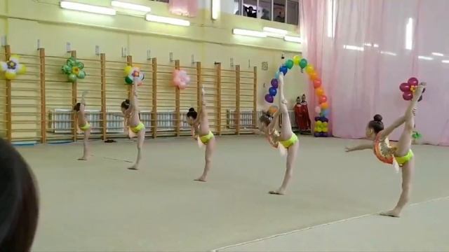 Открытое Первенство г.Костромы по художественной гимнастике , группа "Обаяшки" 2012 г/р, 1 место б/