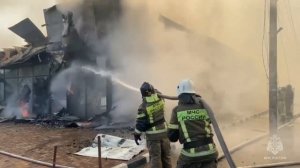 Пожар в селе Васюринская.