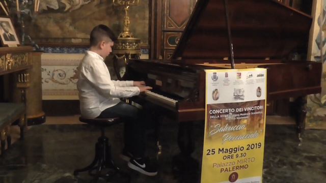 Bach Prelude c minor,esibizione Palazzo Mirto смотреть онлайн