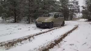 Daewoo Matiz  Дэу Матиз  по снегу
