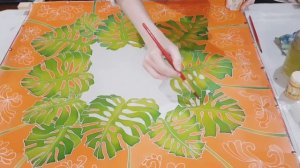 DRAWING ON SILK SCARF (BATIK) | PROCESS