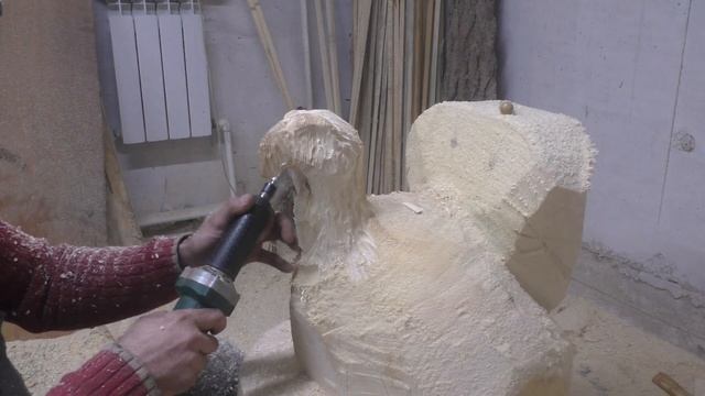 Глухарь бензопилой, Глухарь из дерева, Пилим глухаря, Деревянный глухарь смотреть онлайн