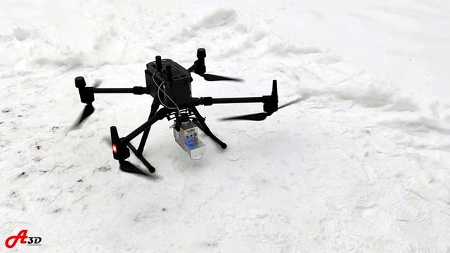 Воздушный лазерный сканер LiAir V70 на БПЛА DJI M300. Лазерное сканирование дорог