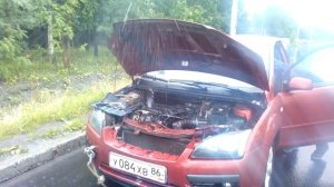 Гидроудар Форд Фокус после ливня в Сургуте. Осторожно, мат присутствует.