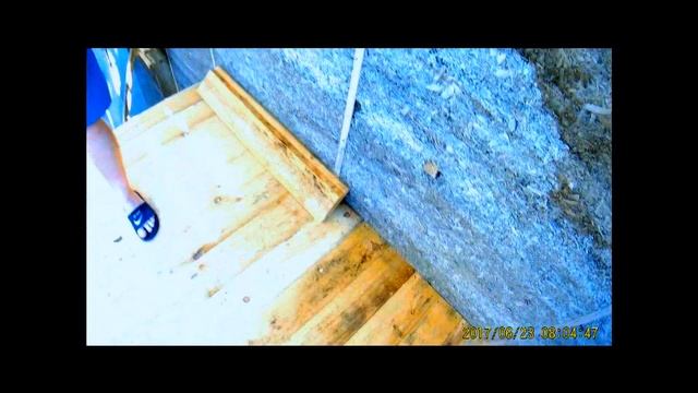 Дом из монолитного опилкобетона. Установка лестницы на второй этаж смотреть онлайн