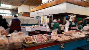 Зеленый рынок Алматы .Мясные ряды. Прогулка по городу Алматы