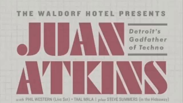 1 Juan Atkins live at Waldorf Hotel, Vancouver, BC, Canada - beginning of set смотреть онлайн
