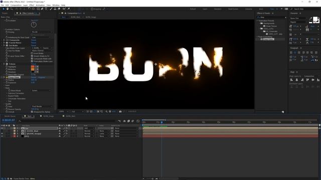 After Effects Burn Effect Tutorial l 불타는 이펙트 смотреть онлайн