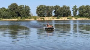 Лодочный мотор Вихрь 25 на лодке ПВХ Амфи Балт 345 м1