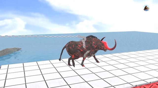 Tug of War Woolly Mammoth Wild Animals Vs T-Rex Dinosaur Who Will Win Animal Revolt Battle Simulato смотреть онлайн