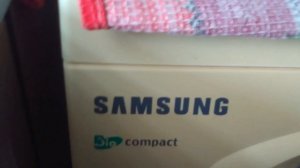 Отжим цветных вещей в стиральной машине SAMSUNG Bio compact