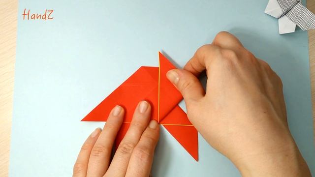 Origami Butterfly (Yoshio Tsuda). Easy Origami Tutorial. Mariposa De Origami