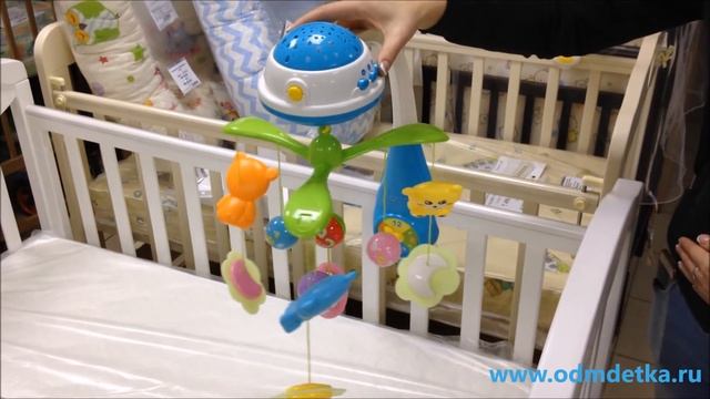 Музыкальная карусель на кроватку "Bears in the clouds" Baby Mix с проектором смотреть онлайн