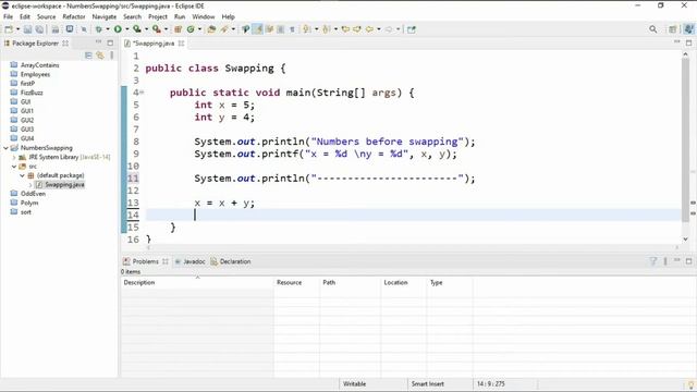 Learn Java: Swapping Numbers Without Third or Temp Variable | in 6 mins | смотреть онлайн