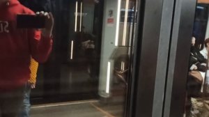 Московское метро. Поезд Москва 2020 Кольцевая линия Проспект Мира-Новослободская