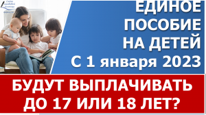 Единое универсальное пособие будут выплачивать до 17 или до 18 лет?