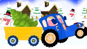 Синий трактор Новогодние песни для детей Брозаврики и Новый год