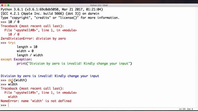 (Programming with Python:Hands-On Introduction) 29-What is exception handling in Python?