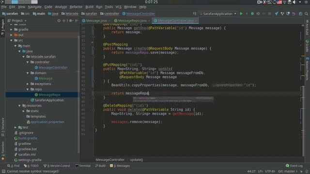 Подключаем базу данных, настраиваем Jackson. Spring Boot REST смотреть онлайн