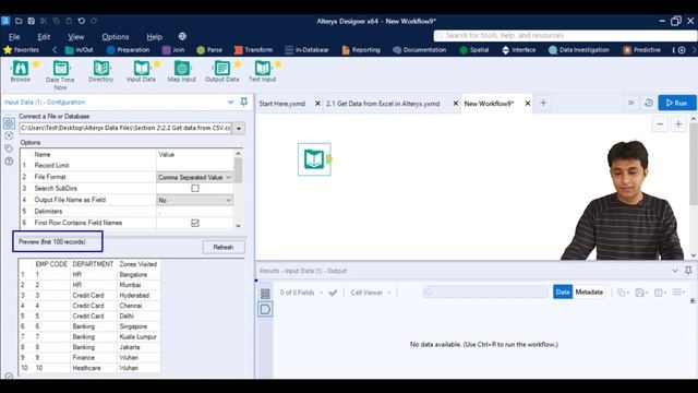 2.2 Alteryx Designer - Get CSV data in Alteryx | Alteryx by Pavan Lalwani смотреть онлайн
