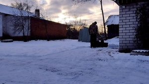 ? Уборка снега мотоблоком мтз ?