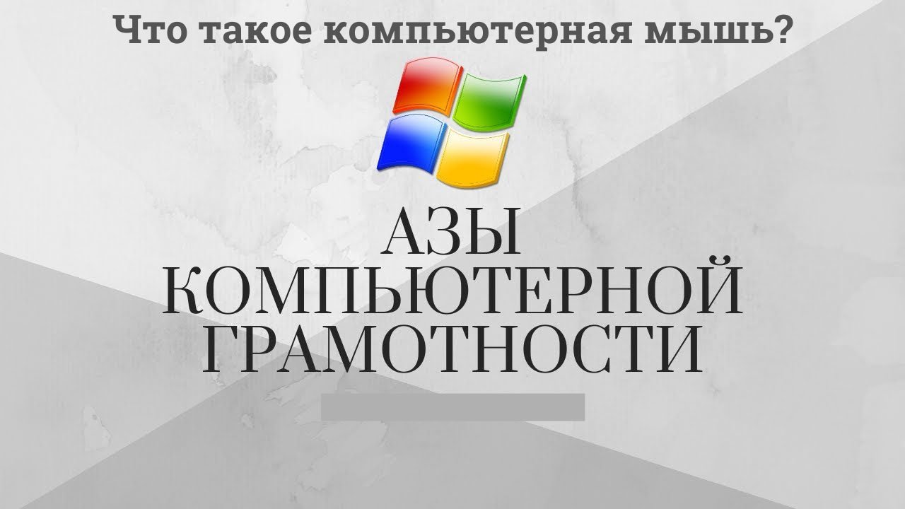 Модуль 1 Урок 2 Что такое компьютерная мышь?