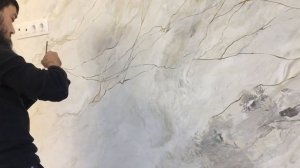 ⚠️Все гениально и просто. Золото и воск. #венецианскаяштукатурка #каксделать #акцентнаястена