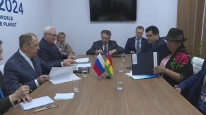 С.Лавров и С.Соса Лунда и Ф.Молина Ортис, Рио-де-Жанейро, 21 февраля 2024