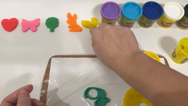 ИГРАЕМ, ЛЕПИМ, УЧИМ ЦВЕТА 🐰How to sculpt play-doh🎨 Magic PLAY-DOH🪄