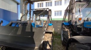 Трактор МТЗ-82 Беларус МУЛ-82.2 с толкателем и лебедкой в лесной защите