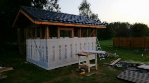 Строим летний домик - сарай своими руками на участке. Стены, пол, кровля...